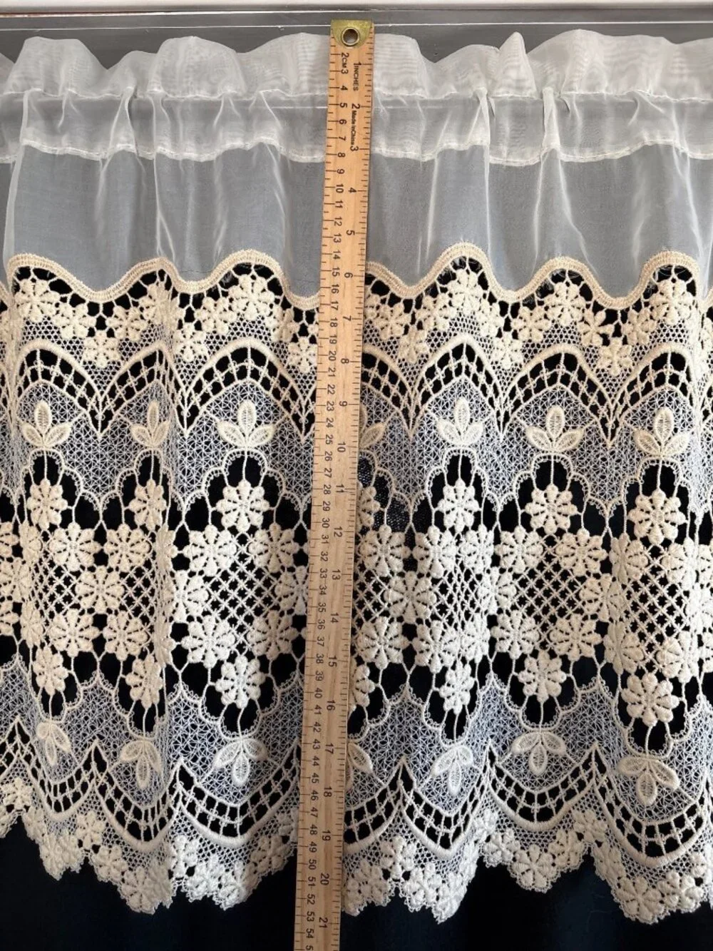 Crochet Lace Kitchen Valance 60